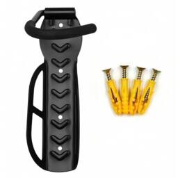 VOGREX 2Pcs Steel Wall Mount Bike Storage Hooks in Black - thumbnail 4