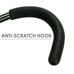VOGREX 2Pcs Steel Wall Mount Bike Storage Hooks in Black - thumbnail 3