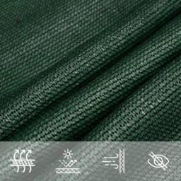 Berkfield Home Sunshade Sail 160 g/m ² Dark Green 4x4x5.8 m HDPE - thumbnail 4