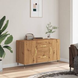 Berkfield Home Sideboard Artisan Oak 100x36x60 cm Engineered Wood in Brown - Size: 100 x 36 x 60 cm - thumbnail 3