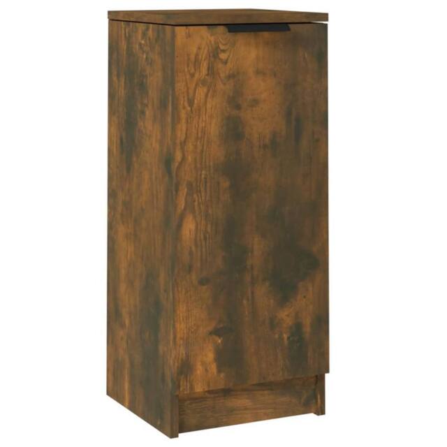 Berkfield Home Sideboard Smoked Oak 30x30x70 cm Engineered Wood - Size: 30 x 30 x 70 cm - image 1