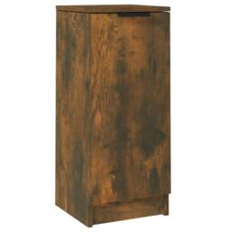 Berkfield Home Sideboard Smoked Oak 30x30x70 cm Engineered Wood - Size: 30 x 30 x 70 cm - thumbnail 1