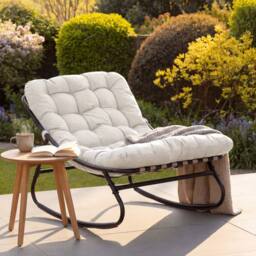 Artemis Home Solace Outdoor Rocking Chair in Beige - thumbnail 1