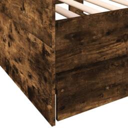 Berkfield Home Daybed with Drawers without Mattress Smoked Oak 90x190 cm Single in Brown - thumbnail 7