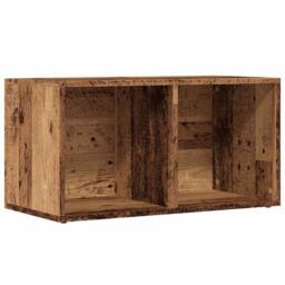 Berkfield Home LP Storage Box Old Wood 69.5x34x36 cm Engineered Wood in Brown - thumbnail 3