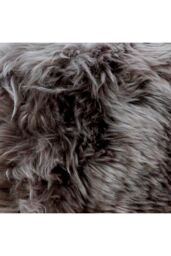 Native Natural Sheepskin Stool - Metal Legs in Grey - thumbnail 3