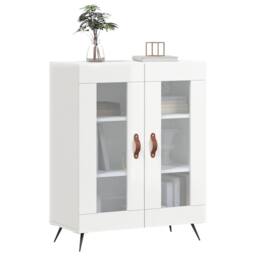 Berkfield Home Sideboard High Gloss White 69.5x34x90 cm Engineered Wood - thumbnail 3