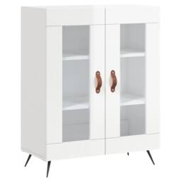 Berkfield Home Sideboard High Gloss White 69.5x34x90 cm Engineered Wood