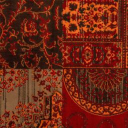 Kukoon Red Brown Traditional Patchwork Living Area Rug - Size: 160 cm x 230 cm - thumbnail 4