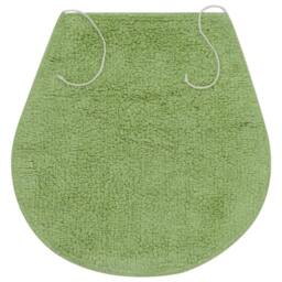 Berkfield Home Bathroom Mat Set 3 Pieces Fabric Green - thumbnail 4