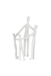 KDMD Kin Large Family Resin Ornament with Intertwined Figures in White - thumbnail 1