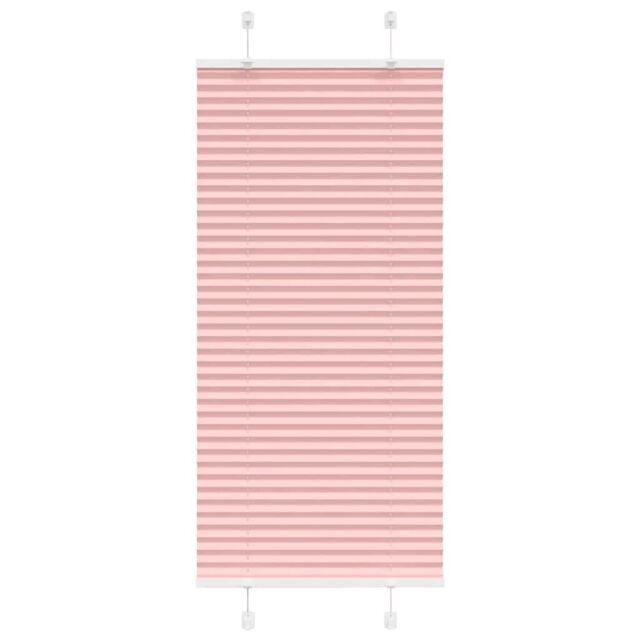 Berkfield Home Pleated Blind Pink 65x150 cm Fabric Width 64.4 cm Polyester - image 1