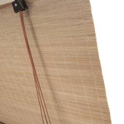 KORVIXA 80x150cm Roller Blinds Bamboo in Natural - Size: 100 cm - thumbnail 3