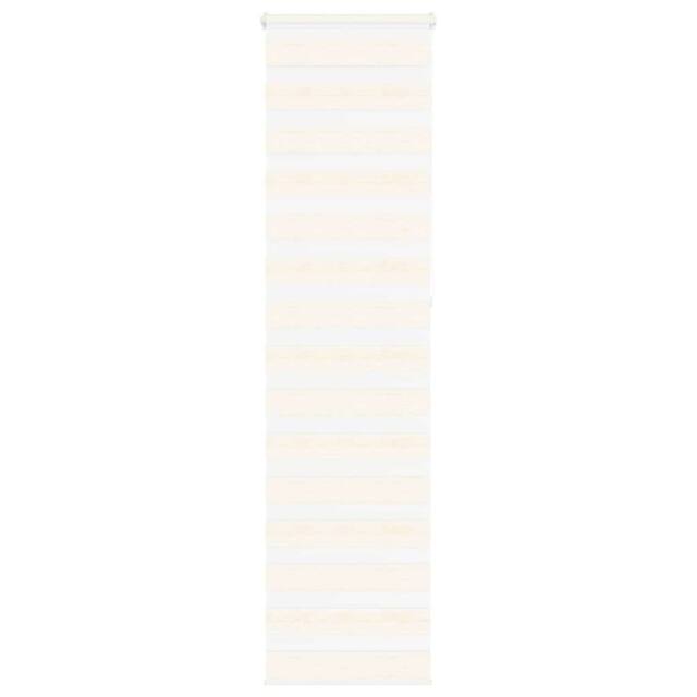 Berkfield Home Zebra Blind Marble Beige 55x230 cm Fabric Width 50.9 cm Polyester - image 1