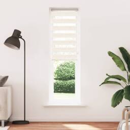Berkfield Home Zebra Blind Marble Beige 55x230 cm Fabric Width 50.9 cm Polyester - thumbnail 2