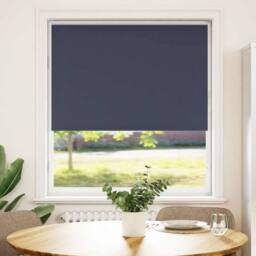 Berkfield Home Roller Blind Blackout Marine 90x150 cm Fabric Width 85.7 cm Polyester in Blue - thumbnail 1
