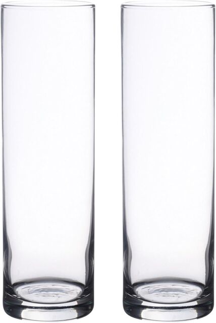 simpa Botanica Clear Glass Cylindrical Vase - Set of 2 - image 1