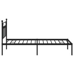 Berkfield Home Metal Bed Frame with Headboard Black 107x203 cm - thumbnail 6