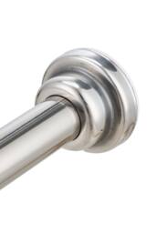 Living and Home Stainless Steel Telescopic Curtain Rod in Silver - Size: 70 cm - thumbnail 8