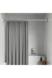 Living and Home Stainless Steel Telescopic Curtain Rod in Silver - Size: 70 cm - thumbnail 5