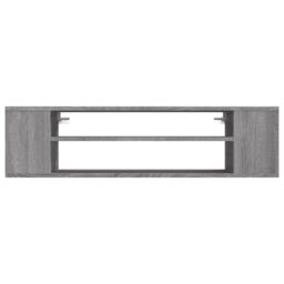 Berkfield Home Hanging TV Cabinet Grey Sonoma 100x30x26.5 cm Engineered Wood - thumbnail 4