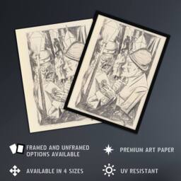 "Artery8 War Veteran The Way Home Max Beckmann Wall Art Poster Print in Beige - Size: W18"" x H24""" - thumbnail 2