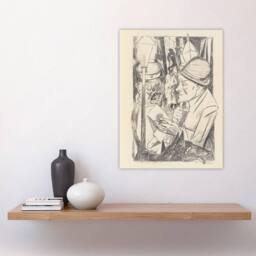 "Artery8 War Veteran The Way Home Max Beckmann Wall Art Poster Print in Beige - Size: W18"" x H24""" - thumbnail 4
