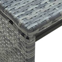 Berkfield Home Coffee Table Anthracite 70x40x38 cm Poly Rattan in Black - Size: 70 x 40 x 38 cm - thumbnail 3