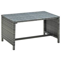Berkfield Home Coffee Table Anthracite 70x40x38 cm Poly Rattan in Black - Size: 70 x 40 x 38 cm