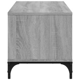 Berkfield Home TV Cabinet Grey Sonoma 102x40x41 cm Engineered Wood & Powder-coated Steel - Size: 102 x 40 x 41 cm - thumbnail 6