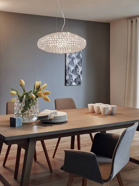 Eglo Clemente 2-Light Glass Chrome Pendant in Metallic Silver - image 1