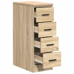 Berkfield Home Garage Storage Cabinet Sonoma Oak 30x51x85 cm Solid Wood Pine in Brown - Size: 30 x 51 x 85 cm - thumbnail 5