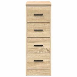 Berkfield Home Garage Storage Cabinet Sonoma Oak 30x51x85 cm Solid Wood Pine in Brown - Size: 30 x 51 x 85 cm - thumbnail 6