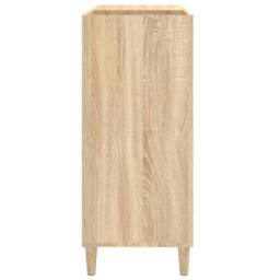 Berkfield Home Record Cabinet Sonoma Oak 84.5x38x89 cm Engineered Wood in Light Tan - thumbnail 6
