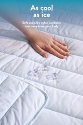 Slumberdown Cool Sleep Ultra Cool Nylon Summer Duvet / Blanket in Blue - Size: Single - thumbnail 4