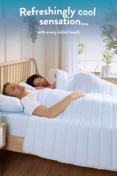 Slumberdown Cool Sleep Ultra Cool Nylon Summer Duvet / Blanket in Blue - Size: Single - thumbnail 3