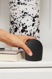 Kreafunk Bell Wireless Flip To Snooze Alarm Clock 9cm - Black - thumbnail 5