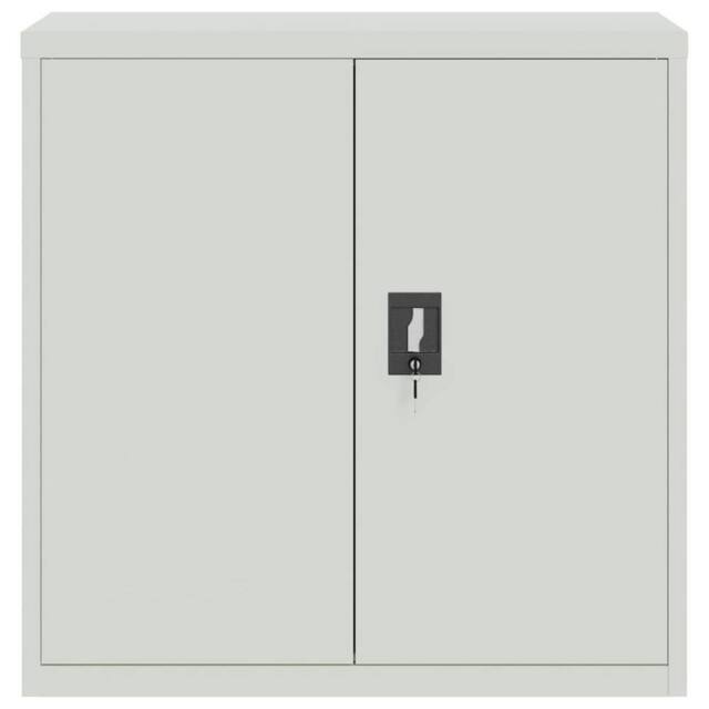 Berkfield Home Office Cabinet with 2 Doors Grey 90 cm Steel - image 1