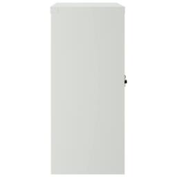 Berkfield Home Office Cabinet with 2 Doors Grey 90 cm Steel - thumbnail 4
