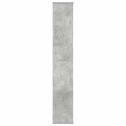 Berkfield Home Room Divider/Book Cabinet Concrete Grey 100x24x140 cm Engineered Wood - Size: 100 x 24 x 140 cm - thumbnail 6