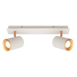 BRILONER 2 Way Spotlight Ceiling Light Bedroom Hallway Lamp GU10 Grey Coffee in Light Brown - thumbnail 1