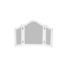 Melody Maison Antique White Triple Dressing Table Mirror - Pays Blanc Range