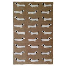 New Edge Blinds Printed Rug - Sausage Dog - Size: 60 cm x 90 cm - thumbnail 1