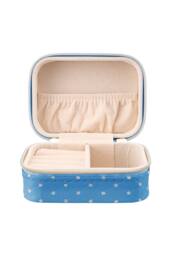 SHEONLY Women's Portable Travel Jewellery Box in Blue
