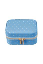SHEONLY Women's Portable Travel Jewellery Box in Blue - thumbnail 4