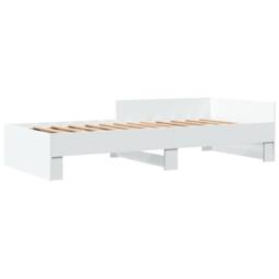 Berkfield Home Bed Frame without Mattress White 90x200 cm Engineered Wood - thumbnail 3