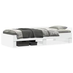 Berkfield Home Bed Frame without Mattress White 90x200 cm Engineered Wood - thumbnail 2