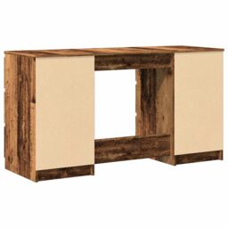 Berkfield Home Writing Desk Old Wood 140x50x77 cm Engineered Wood in Brown - Size: 140 x 50 x 77 cm - thumbnail 6