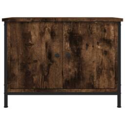 Berkfield Home TV Cabinet with Doors Smoked Oak 60x35x45 cm Engineered Wood in Brown - Size: 60 x 35 x 45 cm - thumbnail 5