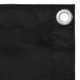 Berkfield Home Balcony Screen Black 75x400 cm Oxford Fabric - thumbnail 3